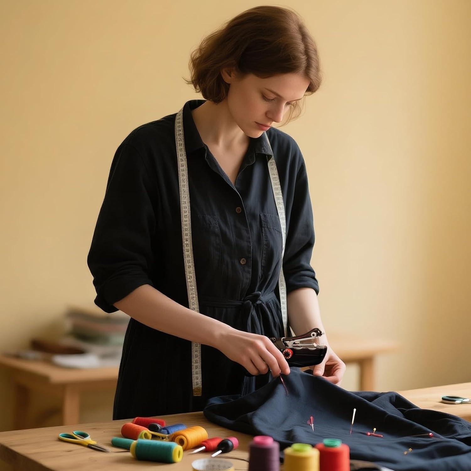 Máquina de Coser Portátil Zasidler Mini Sin Cable 109 Piezas