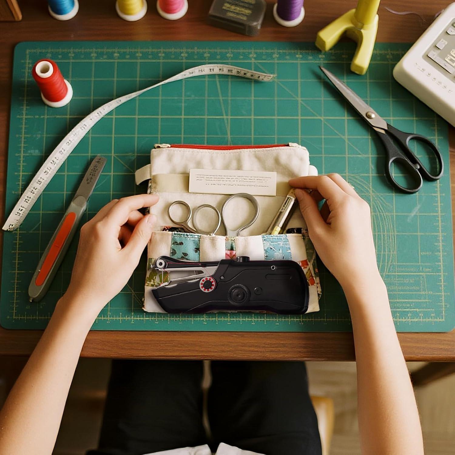 Máquina de Coser Portátil Zasidler Mini Sin Cable 109 Piezas