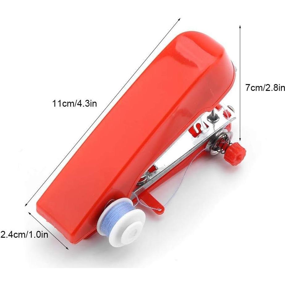 Máquina de Coser de Mano Mini Portátil Roja - Ideal para Viajes