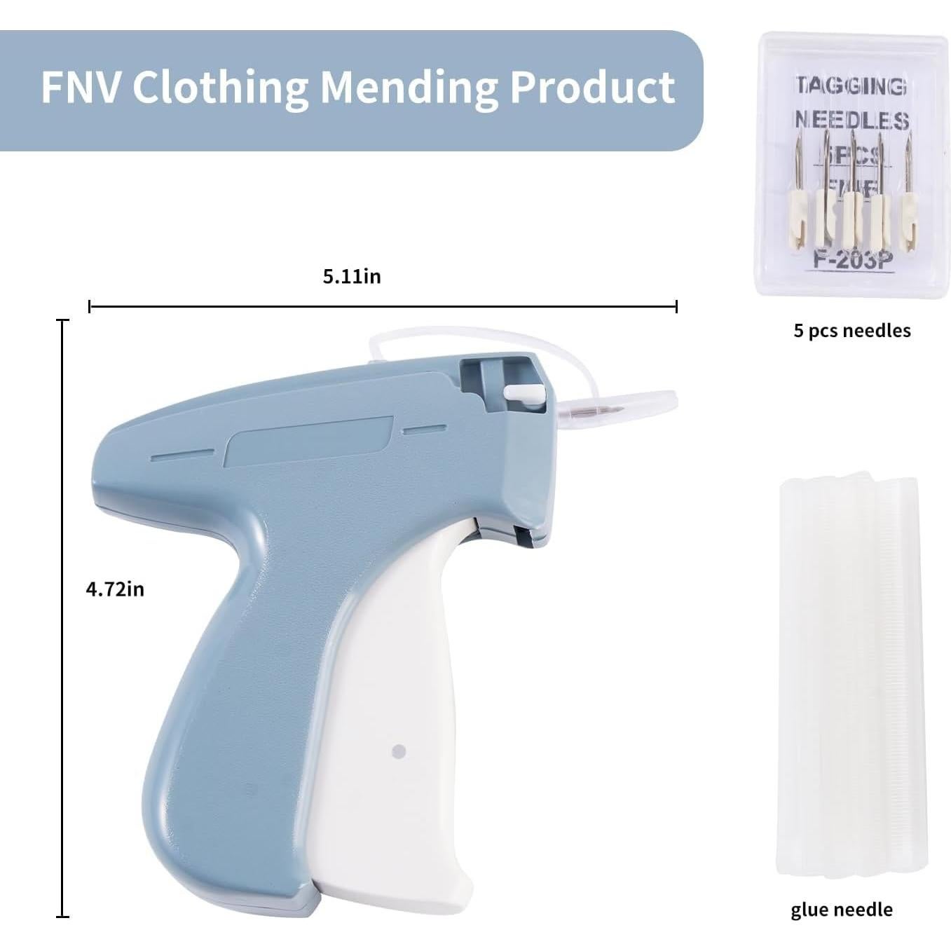 Pistola de Costura Rápida FNV Mini Máquina 6 Agujas 1000 Sujetadores