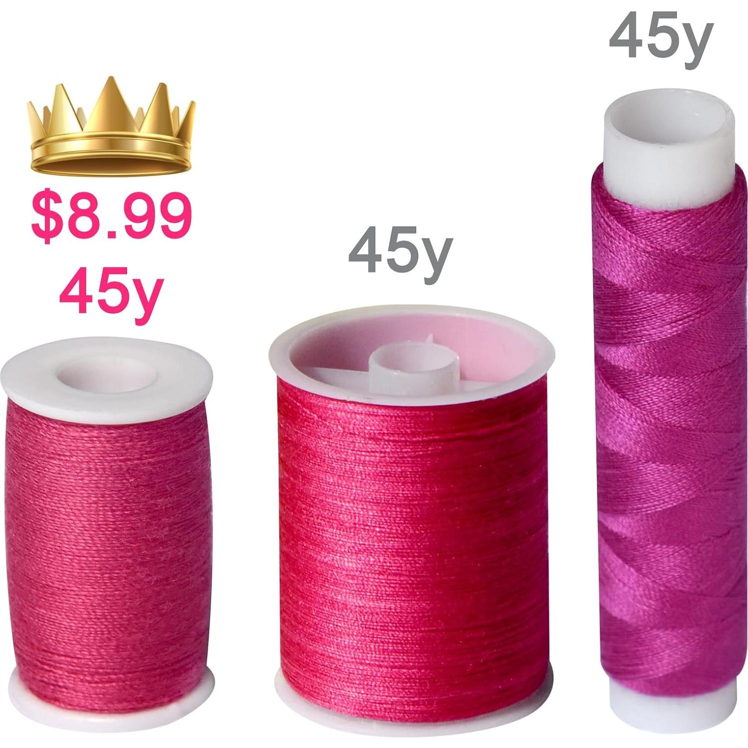 Juego de Hilos de Coser 42 Colores Arcoíris + Agujas y Enhebradores