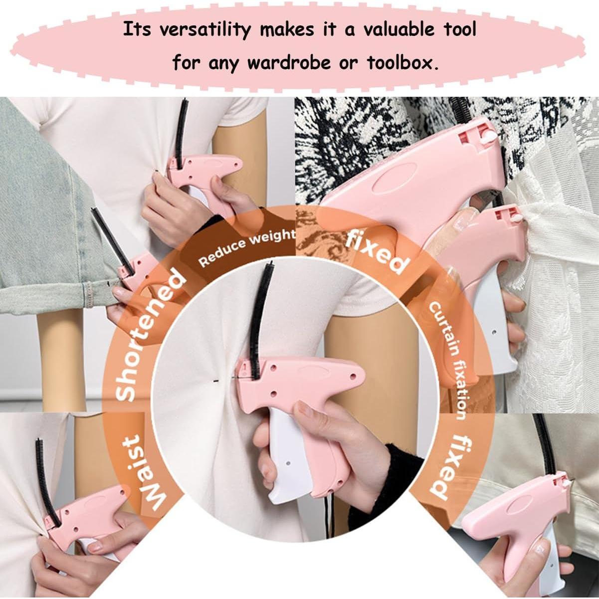 Pistola de Costura YSAIHGYT Rosa con 2000 Sujetadores 5mm