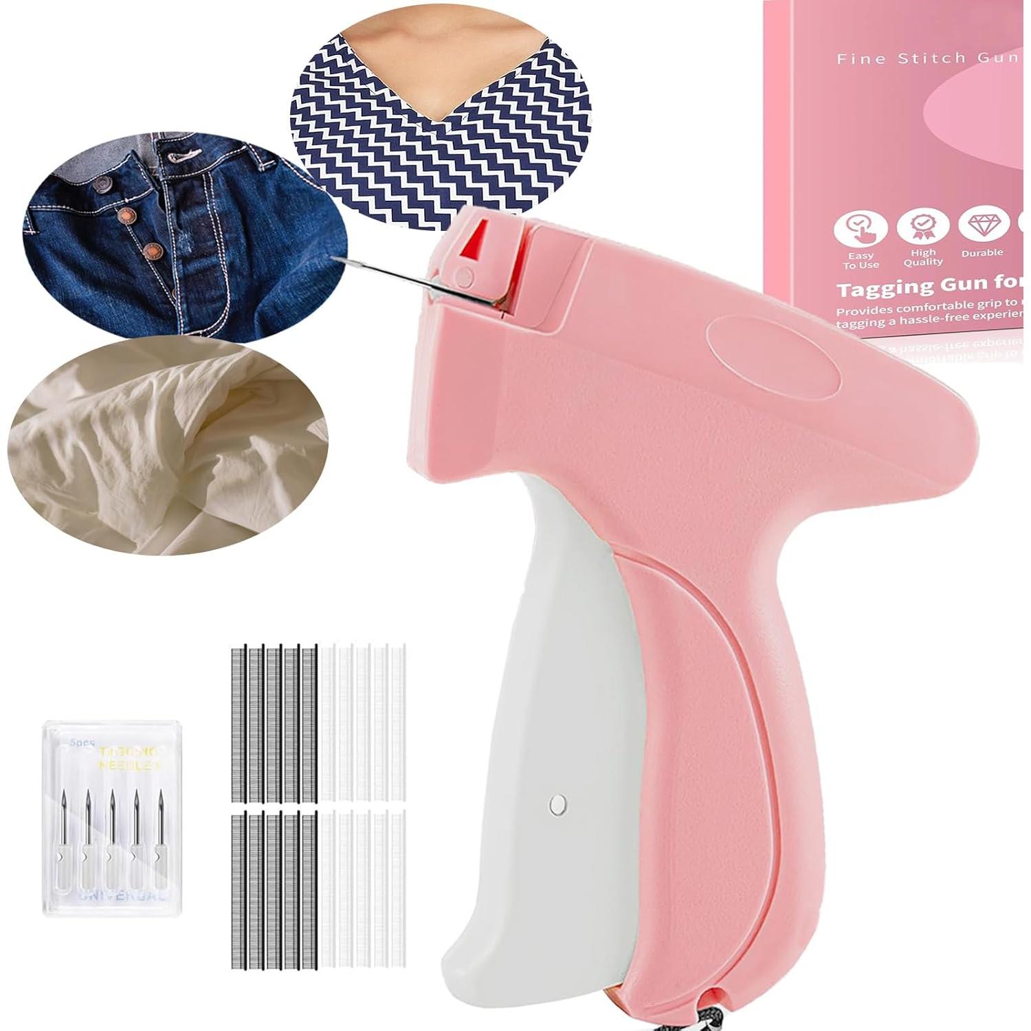 Pistola de Costura YSAIHGYT Rosa con 2000 Sujetadores 5mm