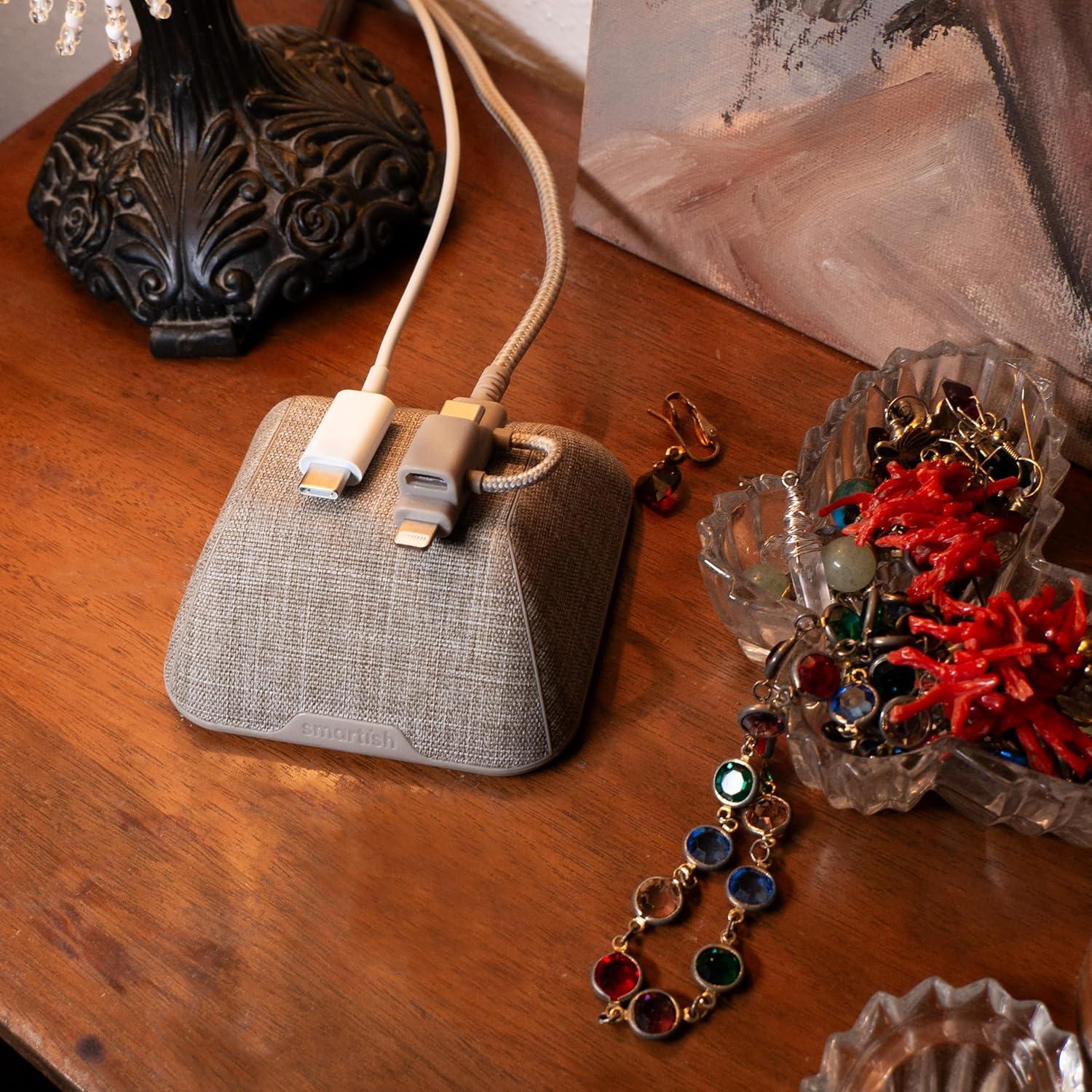 Organizador Magnético de Cables Smartish Cable Wrangler Beige