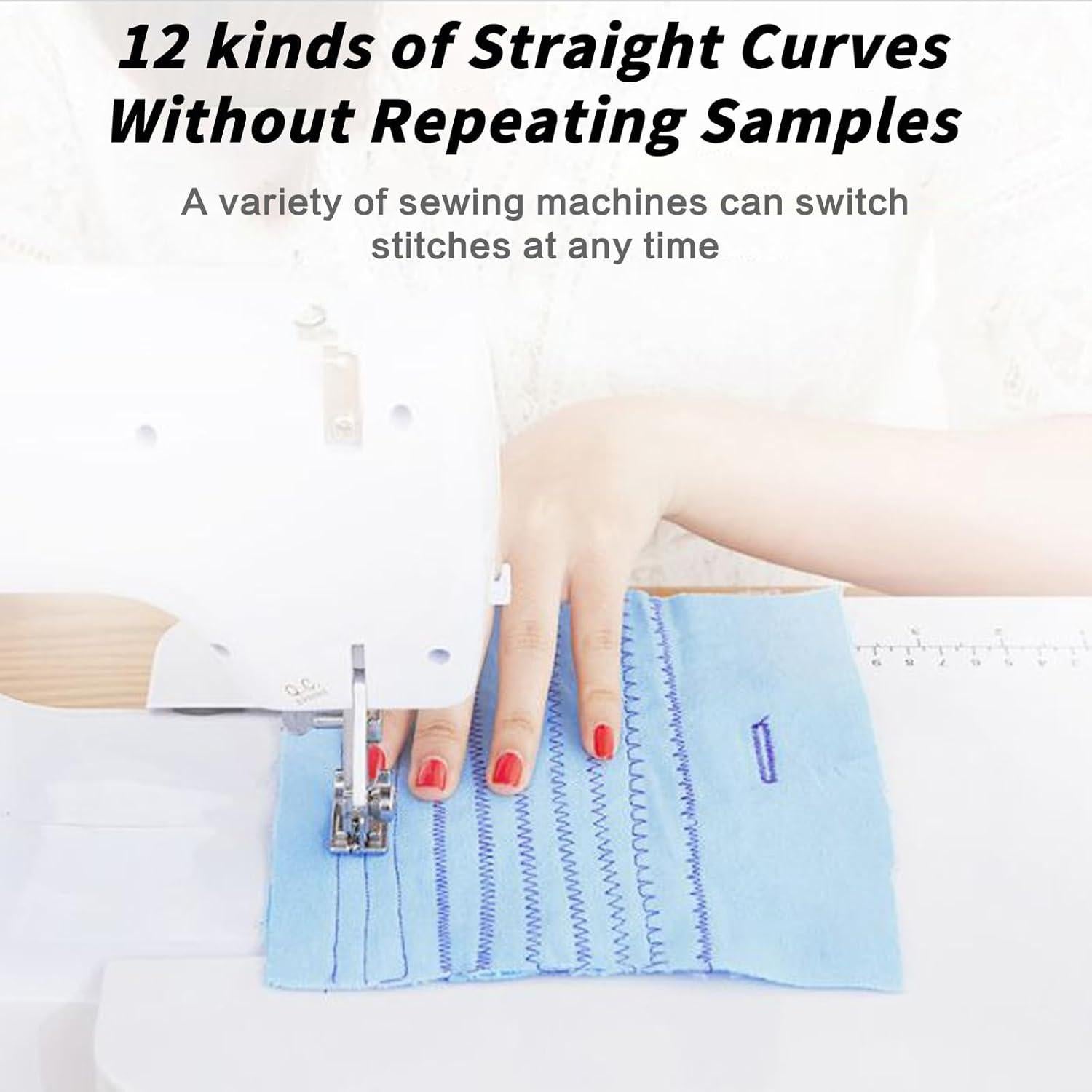 Mini Máquina de Coser Eléctrica Vanttokeey 12 Puntadas Doble Hilo