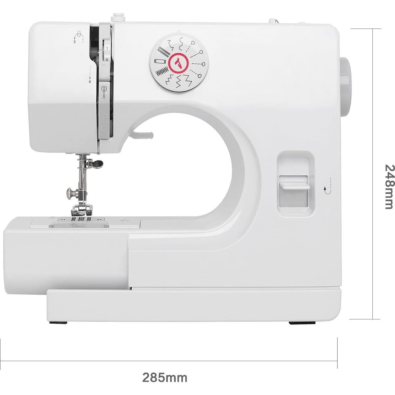 Mini Máquina de Coser Eléctrica Vanttokeey 12 Puntadas Doble Hilo