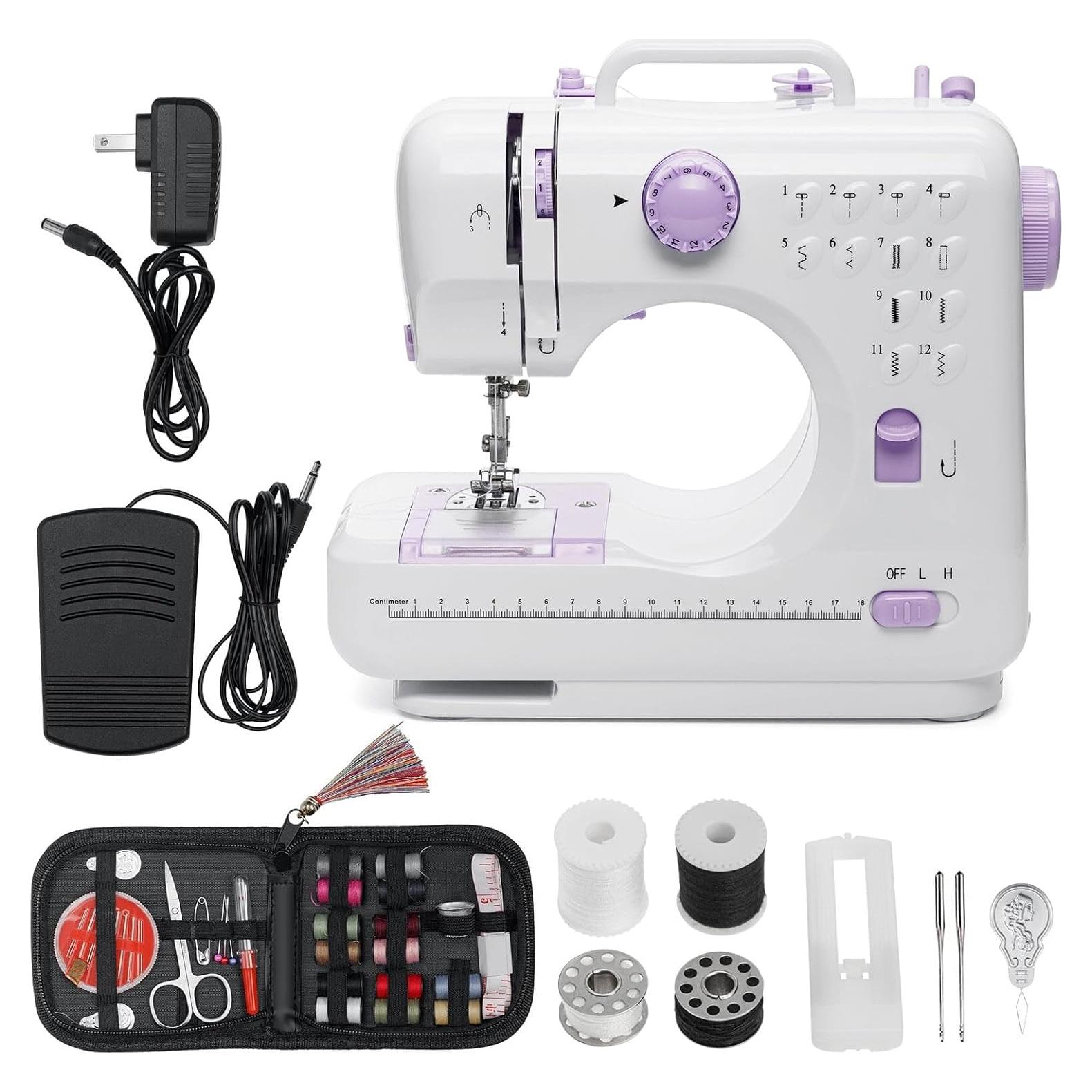 Mini Máquina de Coser Eléctrica Sonhomay 12 Puntadas LED