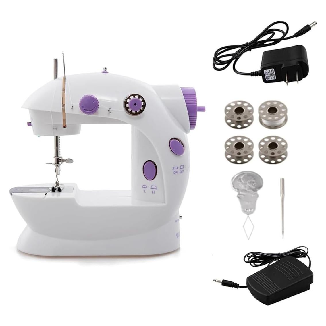 Mini Máquina de Coser Portátil Cuhubyup con Luz LED y Cortador