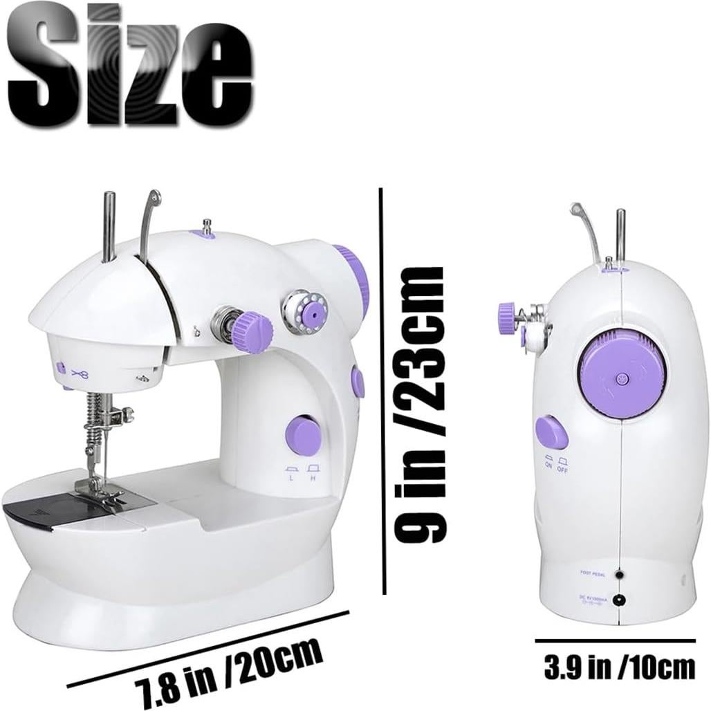 Mini Máquina de Coser Portátil Cuhubyup con Luz LED y Cortador