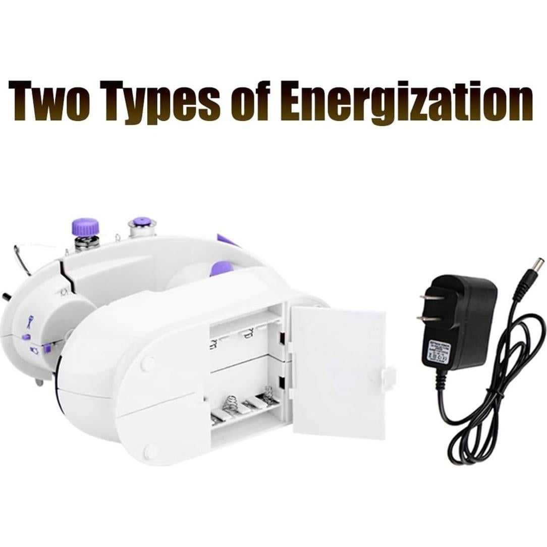 Mini Máquina de Coser Portátil Cuhubyup con Luz LED y Cortador