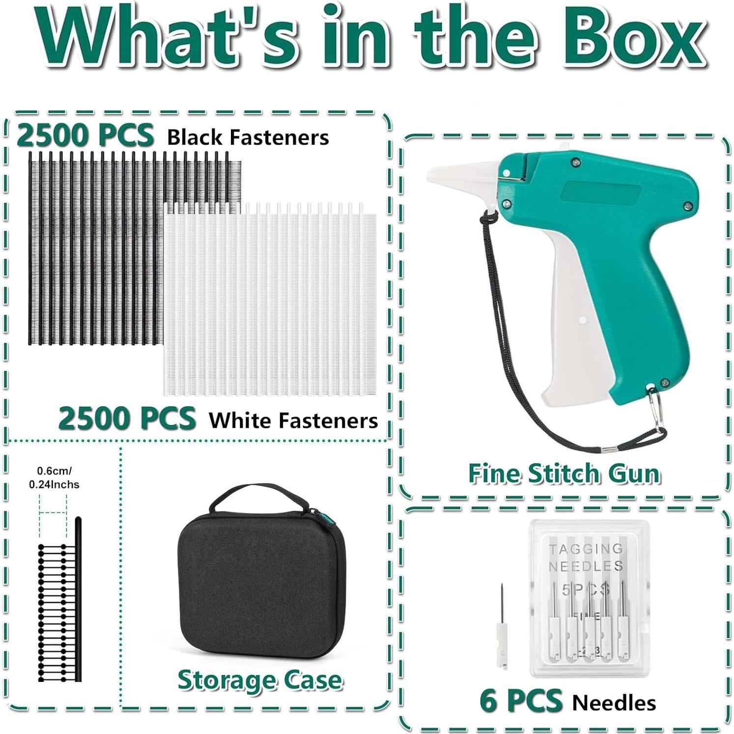 Mini Pistola de Costura NIFUYOP con 5000 Sujetadores y Estuche