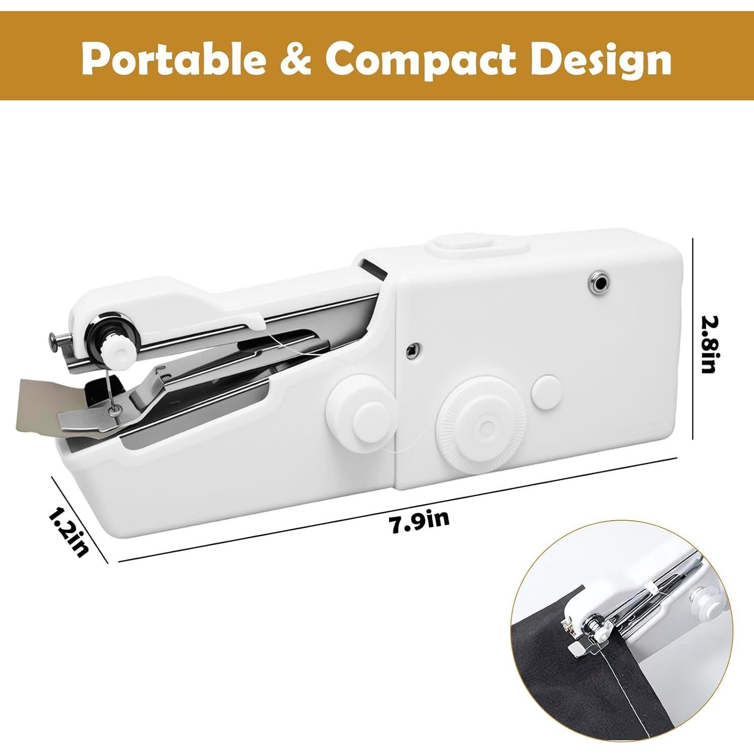 Máquina de Coser de Mano Mewzepe SCFRJ-01 Portátil 348g