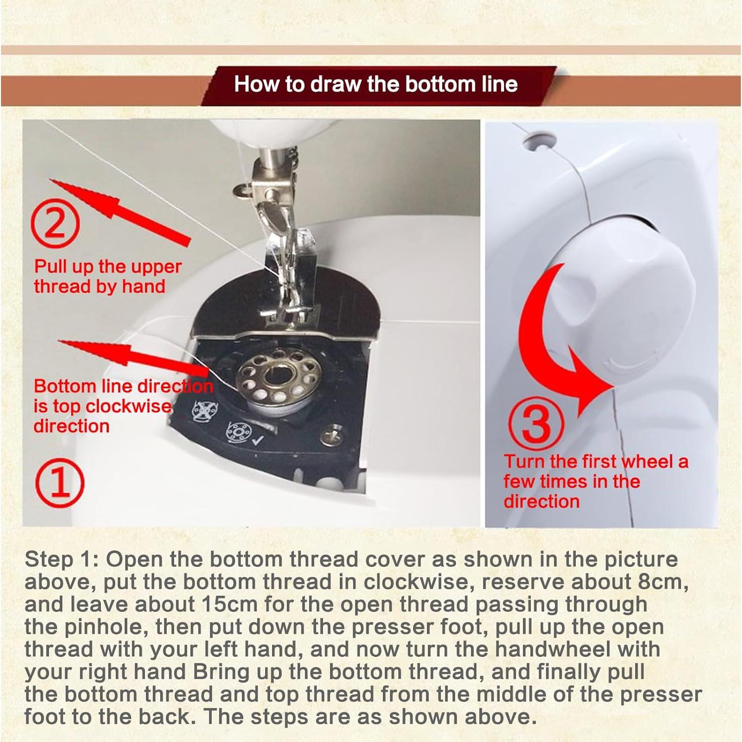 Máquina de Coser Eléctrica Portátil LetCartMaker 608A 12 Puntadas