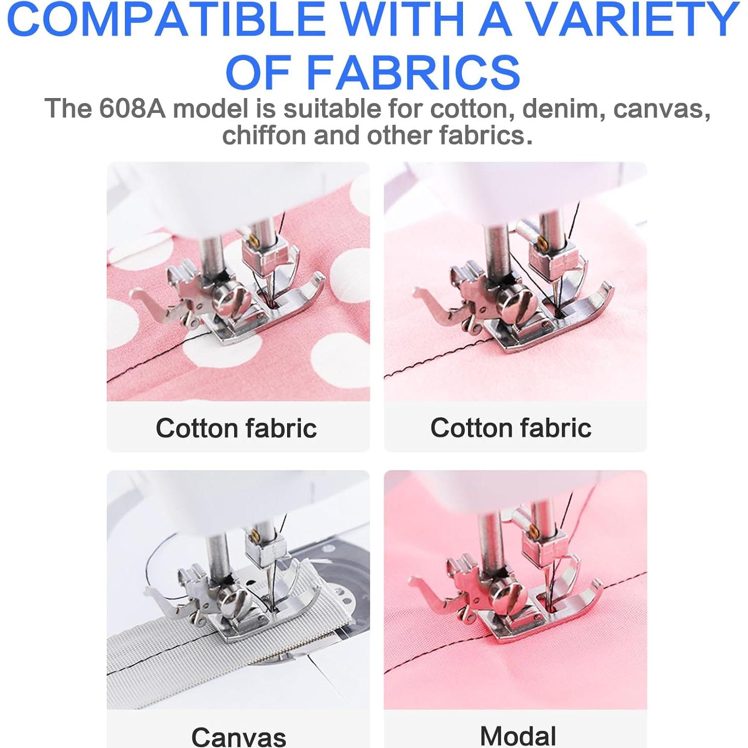 Máquina de Coser Eléctrica Portátil LetCartMaker 608A 12 Puntadas