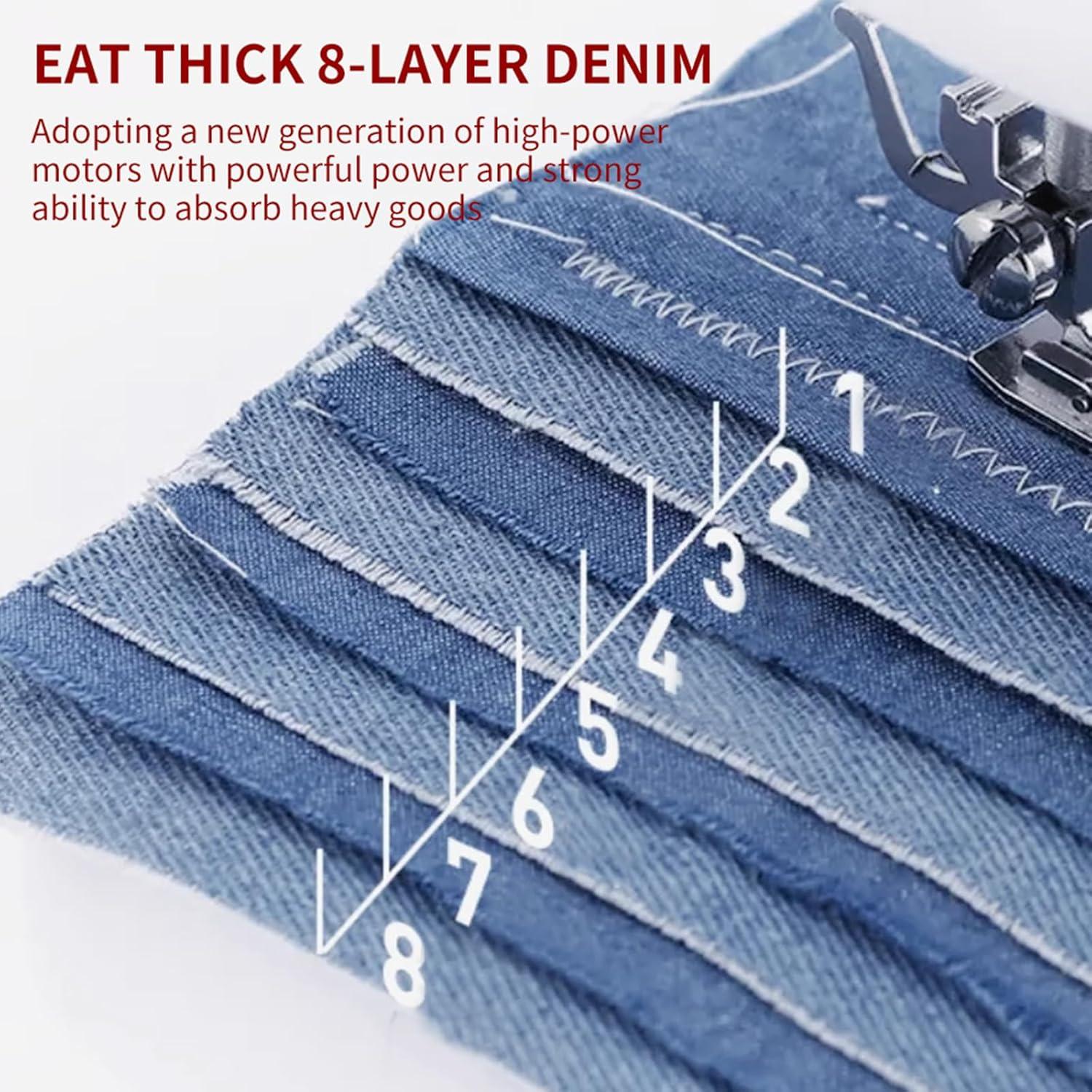 Mini Máquina de Coser Eléctrica Vanttokeey 14 Puntadas Blanca