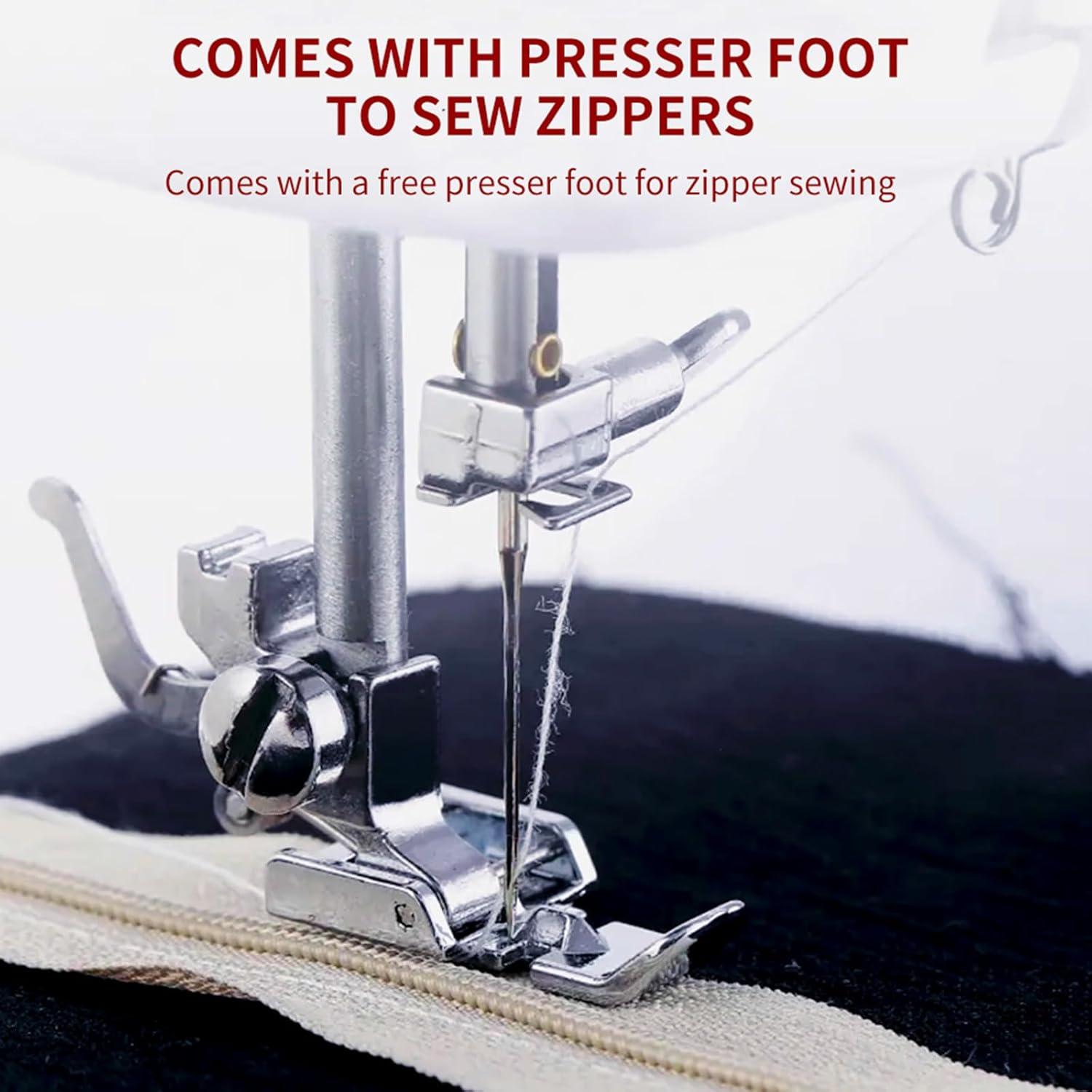 Mini Máquina de Coser Eléctrica Vanttokeey 14 Puntadas Blanca