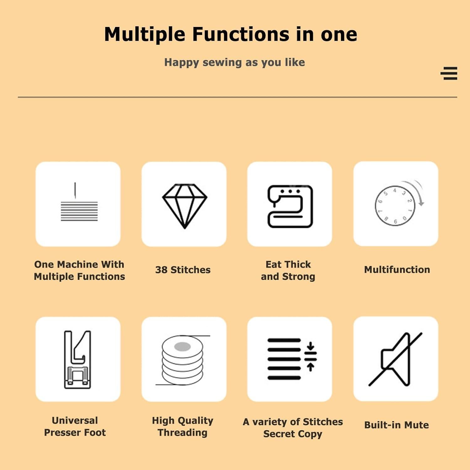Máquina de Coser Mini Portátil GY10942 con 12 Puntadas y Mesa