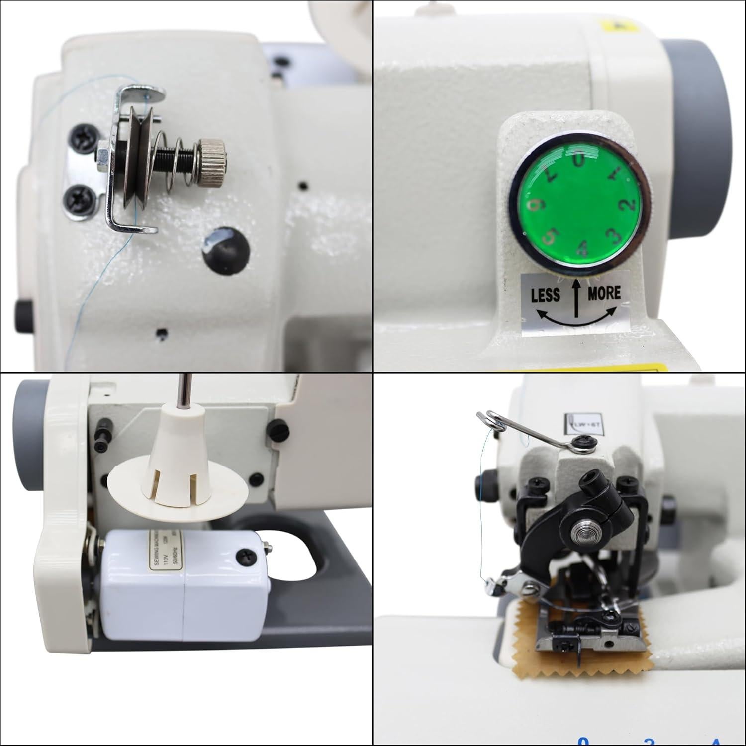 Máquina de Coser Portátil Puntada Ciega 110V 1200 PPM