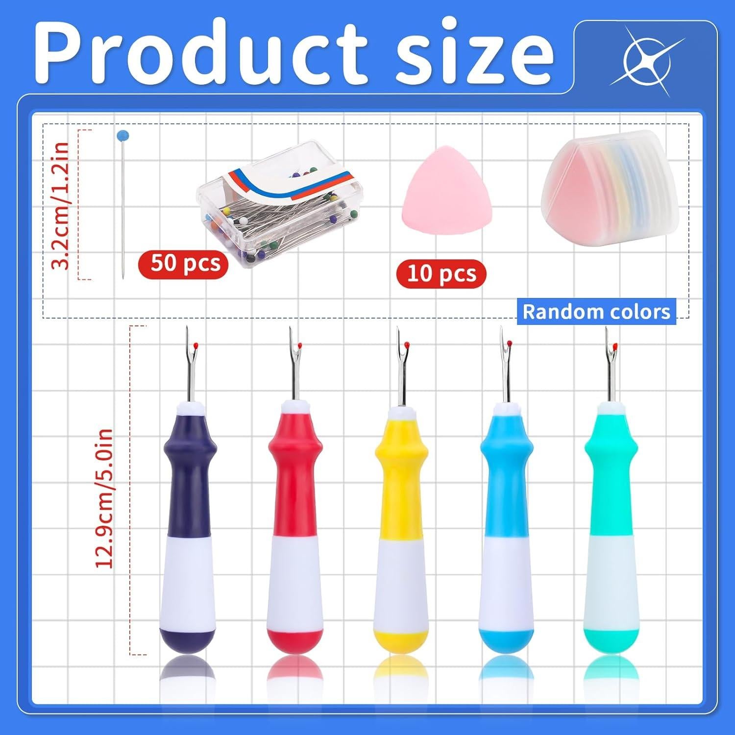 Kit de Deshacer Costuras 65 PCS SOCNITC con Mango Ergonómico