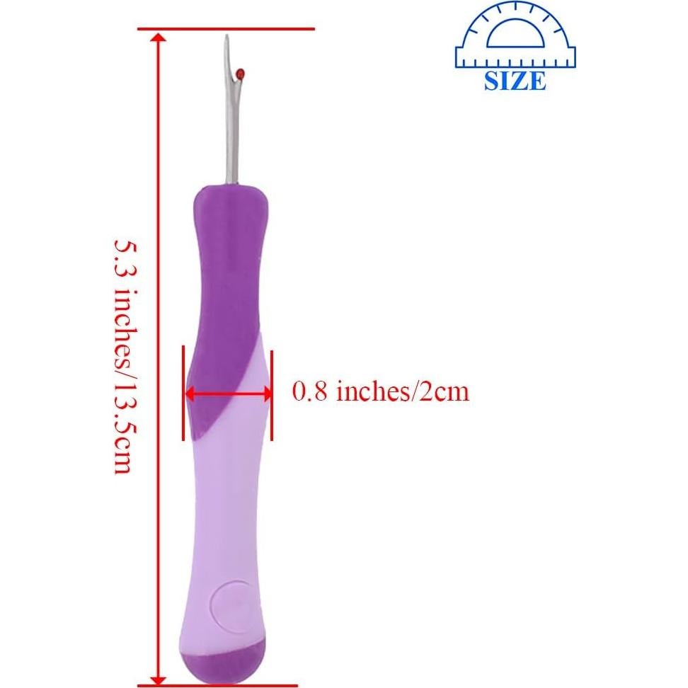 Desgarrador de Costuras HAHIYO 13.5 cm Morado Ergonomico