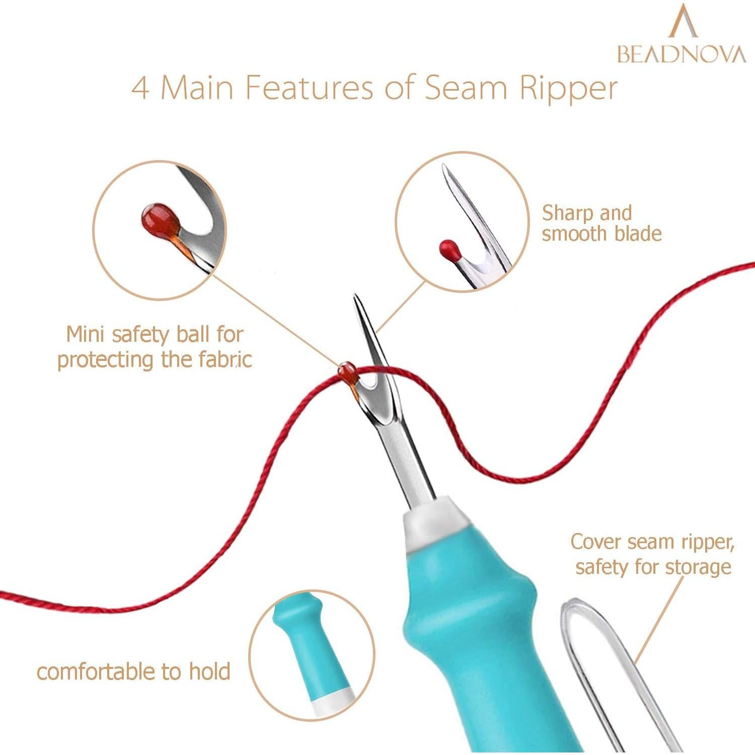 Desgarrador de Costuras BEADNOVA 2 Piezas Grande 13 cm