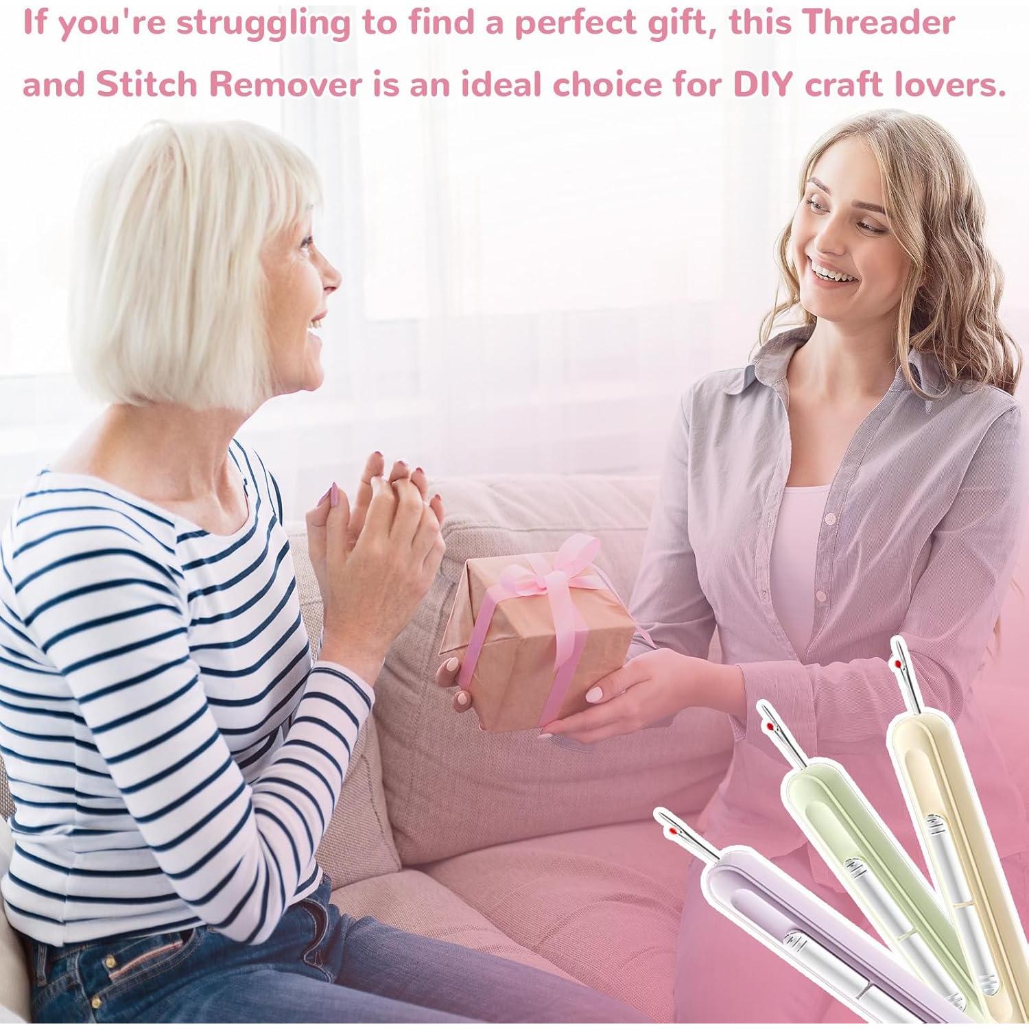 Enhebrador Automático Dekdecutyr 2 en 1 Púrpura - Herramienta de Coser