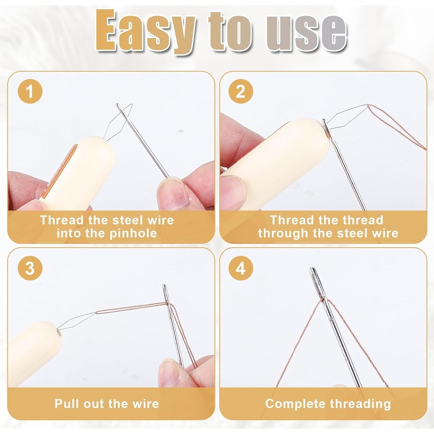 2 Piezas Enhebrador de Agujas y Descosedor NQEUEPN