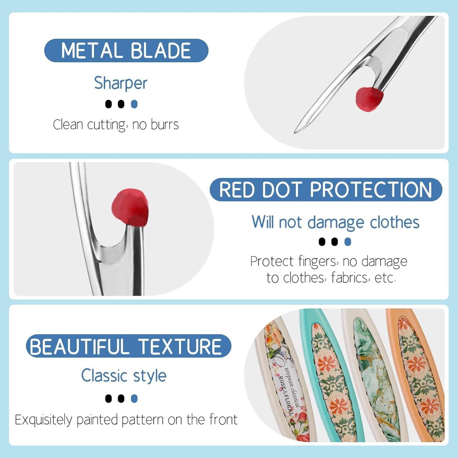 Kit de 4 Desgarradores de Costuras ZMAAGG - Herramienta Ergonómica