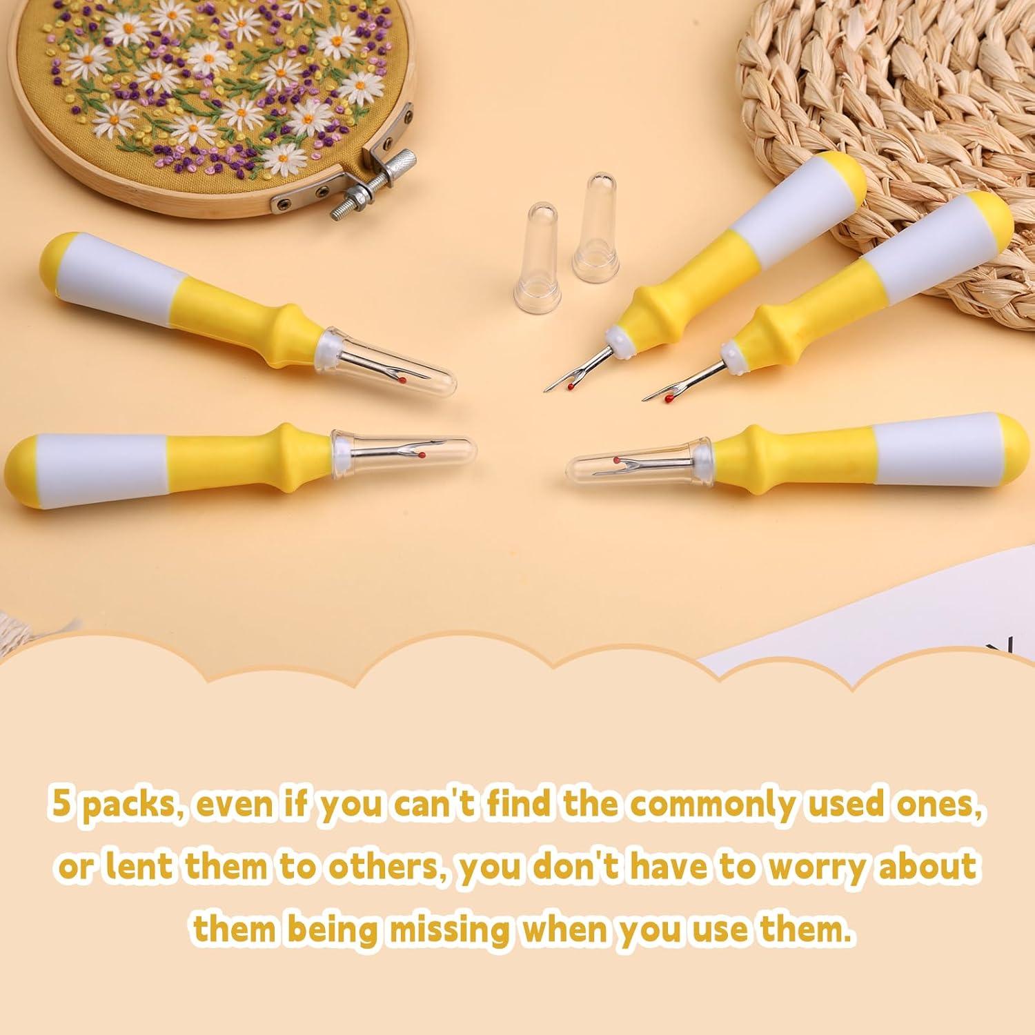 Juego de 5 Cortadores de Costura Ergonómicos ZMAAGG884 Amarillo