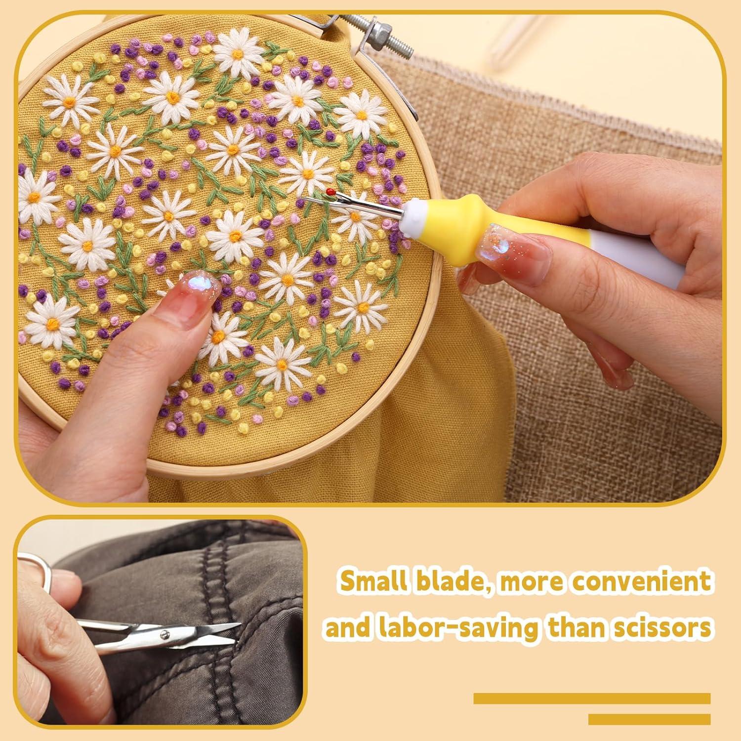 Juego de 5 Cortadores de Costura Ergonómicos ZMAAGG884 Amarillo