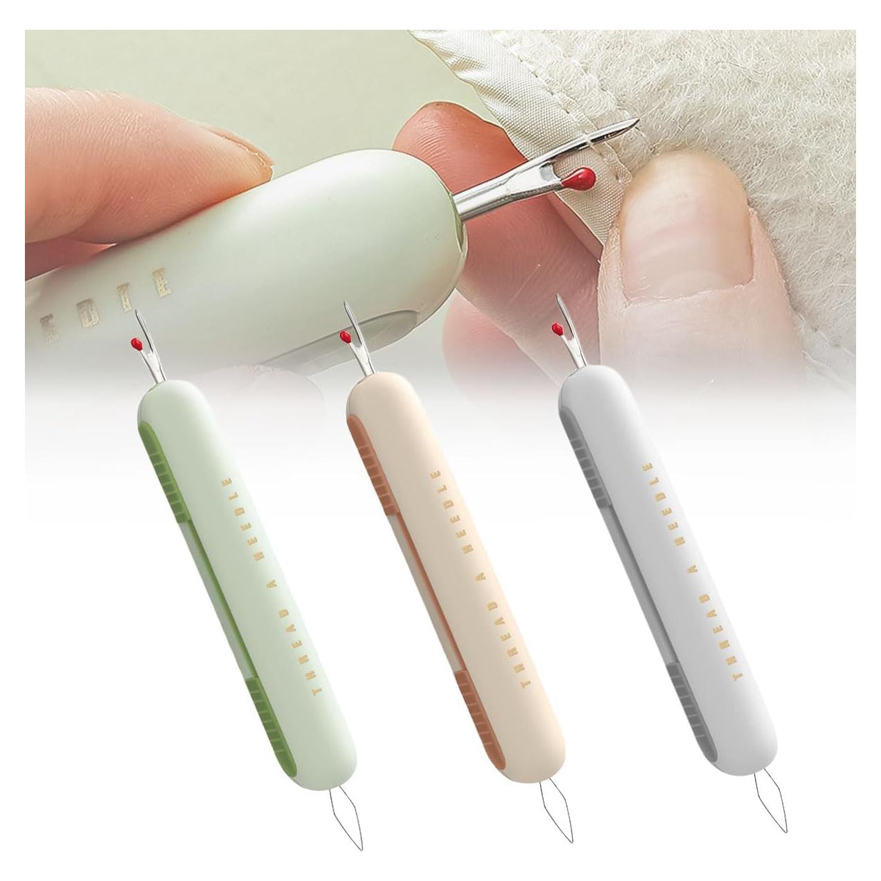 Enhebrador de Agujas y Desgarrador YEQIN 2 en 1 - 3 Colores