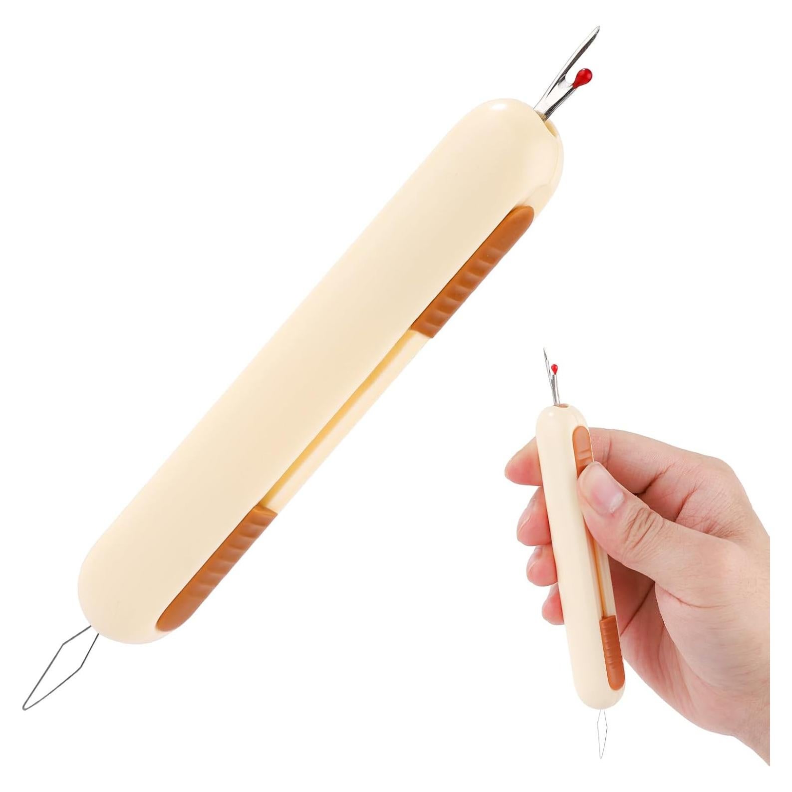 Enhebrador de Aguja y Desgarrador 2 en 1 NQEUEPN Amarillo