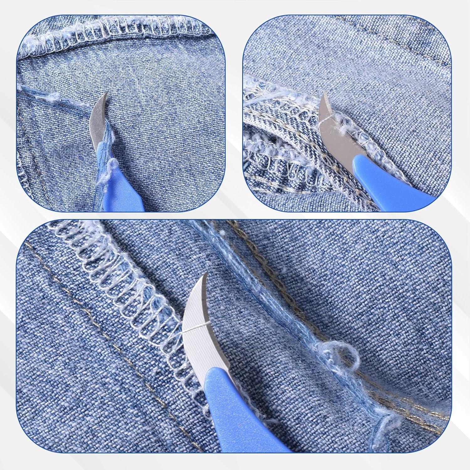 10 Piezas Removedor de Costura Lusofie, Mango Antideslizante