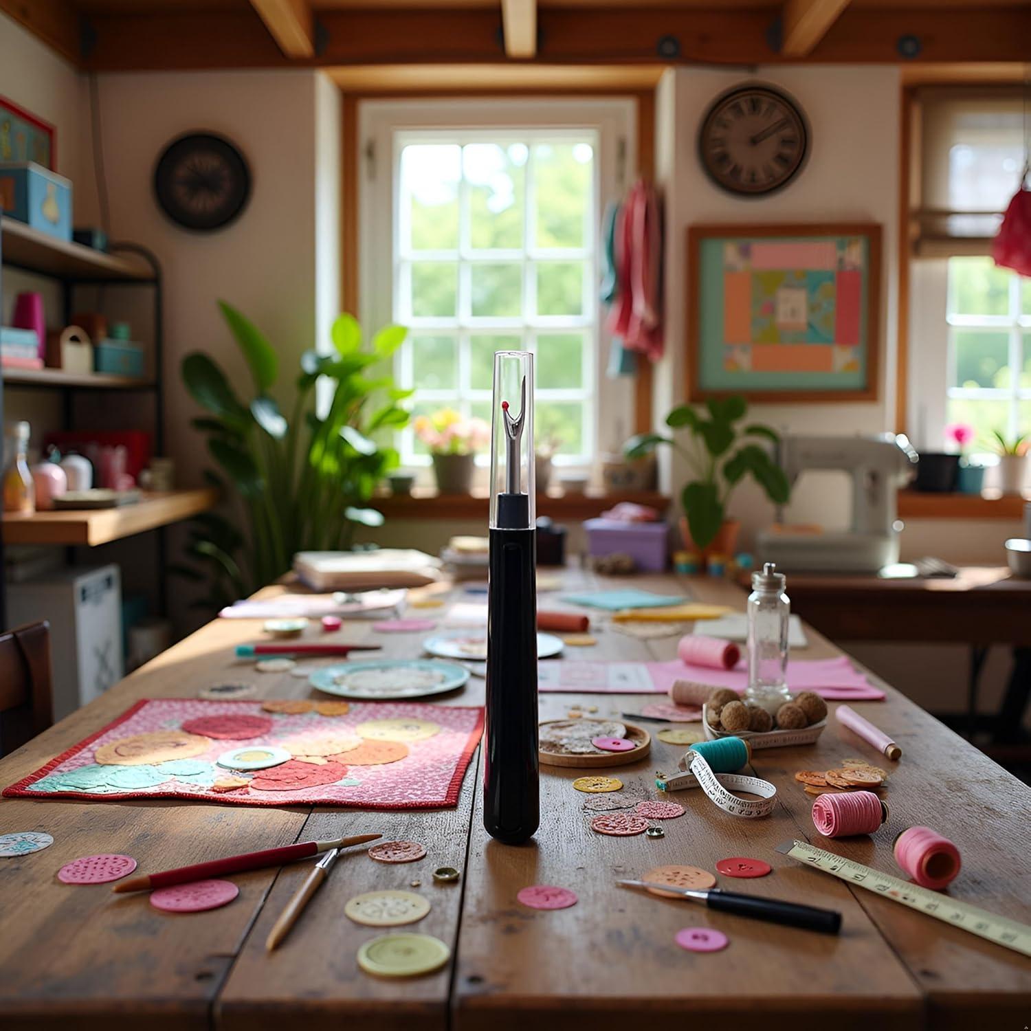 Removedor de Hilo Negro Juroicessry - Herramienta de Costura