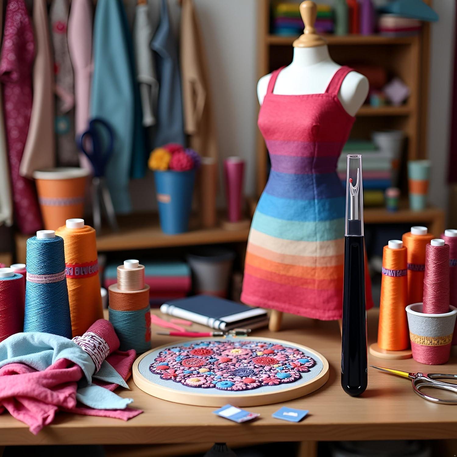 Removedor de Hilo Negro Juroicessry - Herramienta de Costura