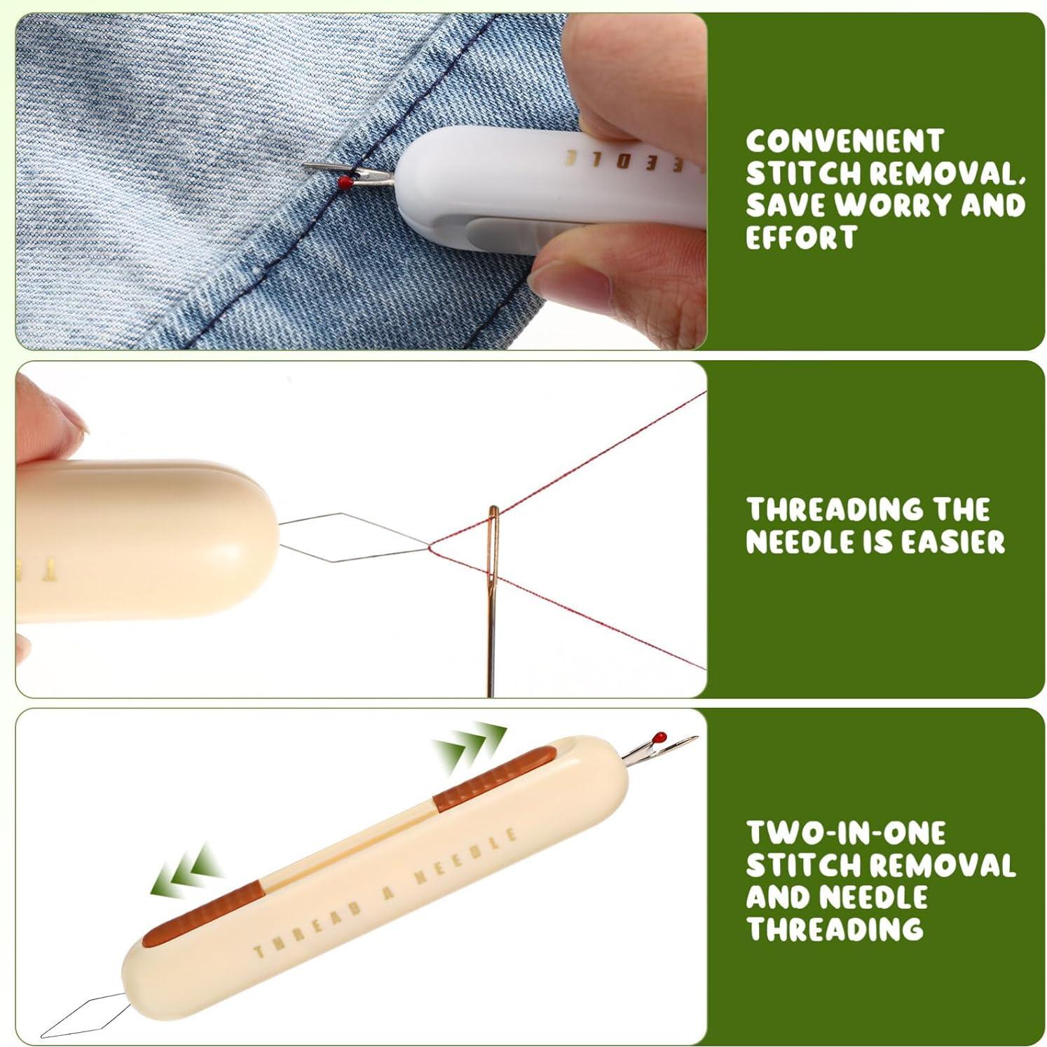 Enhebrador de Agujas DIYEAH 3pcs Herramienta Desgarradora