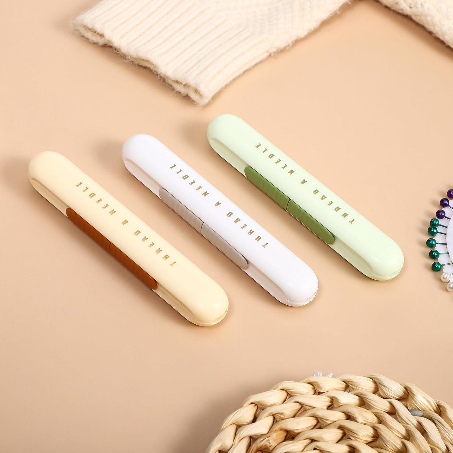 Enhebrador de Agujas DIYEAH 3pcs Herramienta Desgarradora