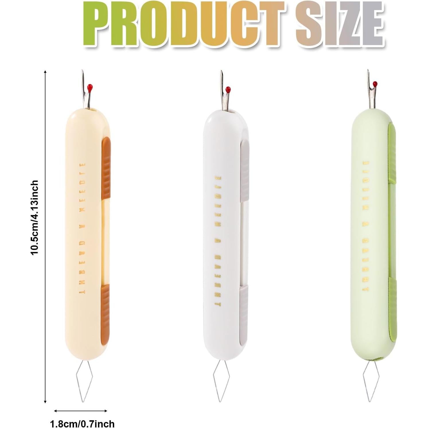 3 Piezas Enhebrador de Agujas y Descosedor 2 en 1 NQEUEPN