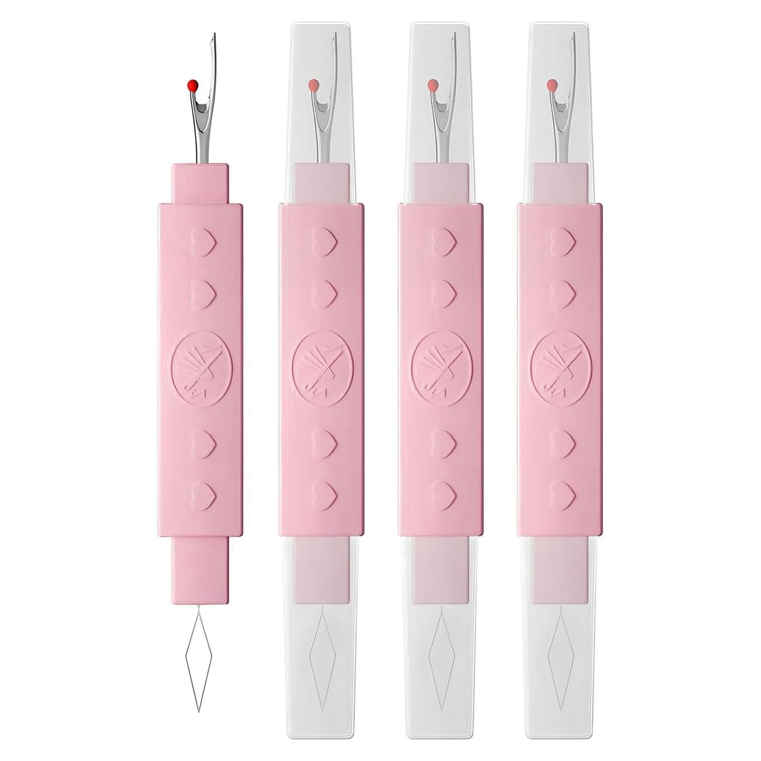 Enhebrador de Agujas y Desgarrador 2 en 1 Qiifaiikooii - Paquete de 4