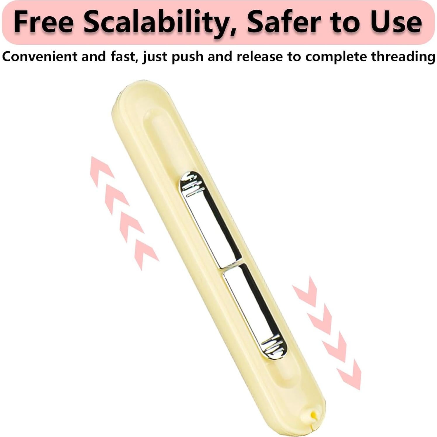 6 Piezas Enhebradores de Agujas 2 en 1 LIOUCBD Multifuncional