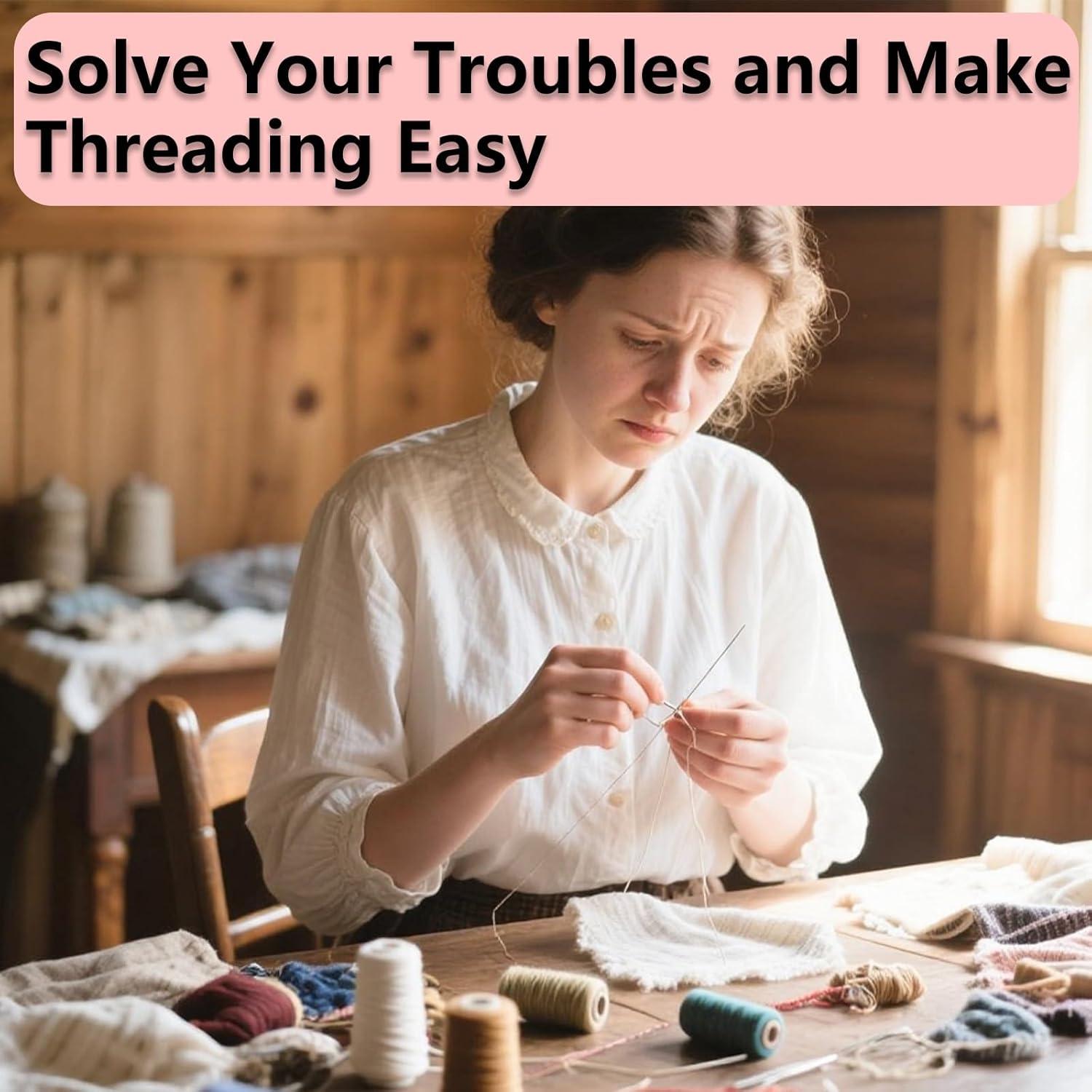 6 Piezas Enhebradores de Agujas 2 en 1 LIOUCBD Multifuncional