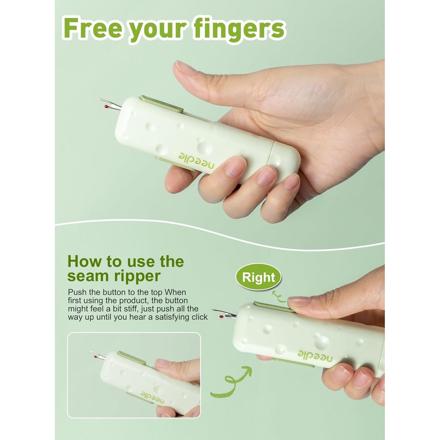 Enhebrador Automático de Agujas Avsty 3 en 1 con Almacenamiento