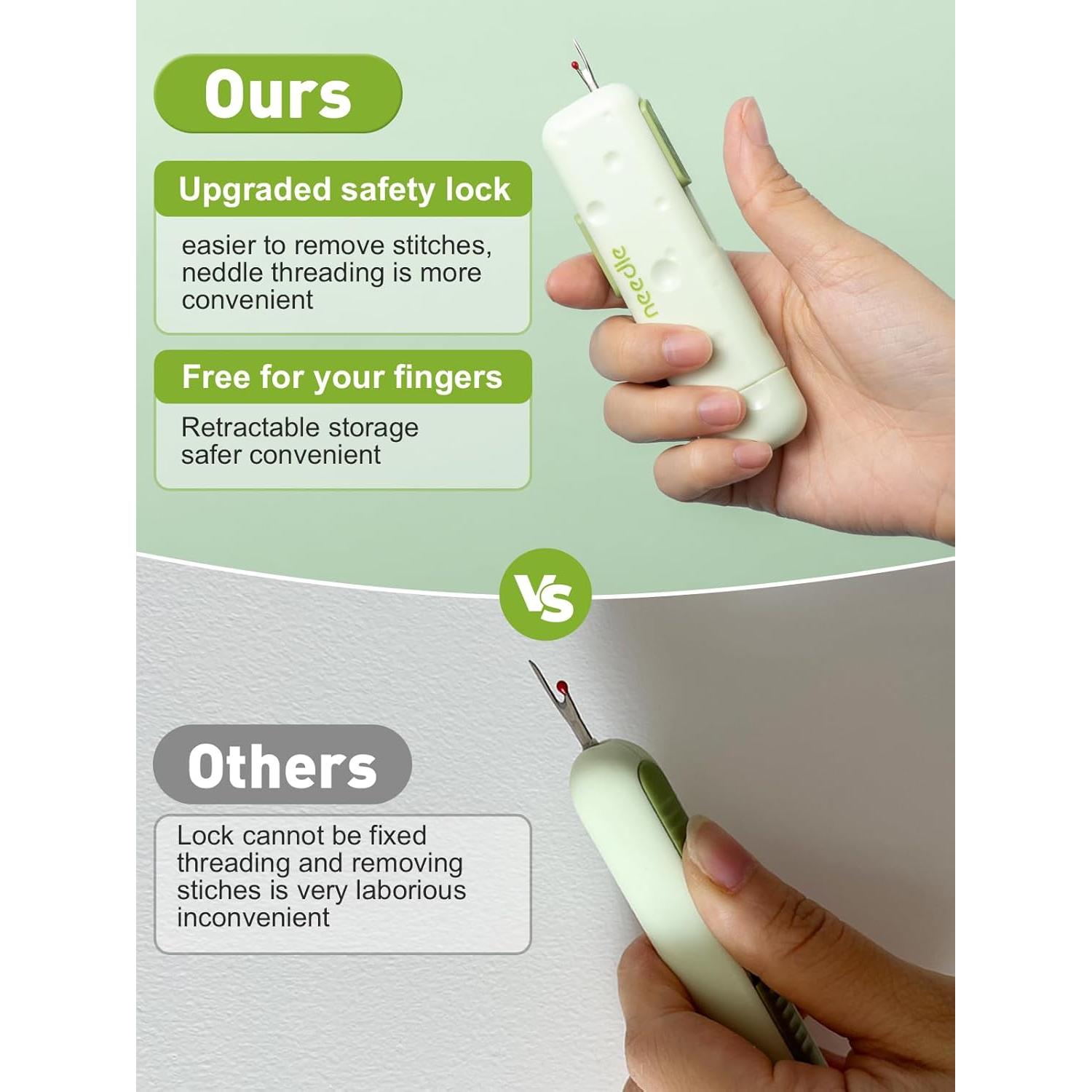 Enhebrador Automático de Agujas Avsty 3 en 1 con Almacenamiento