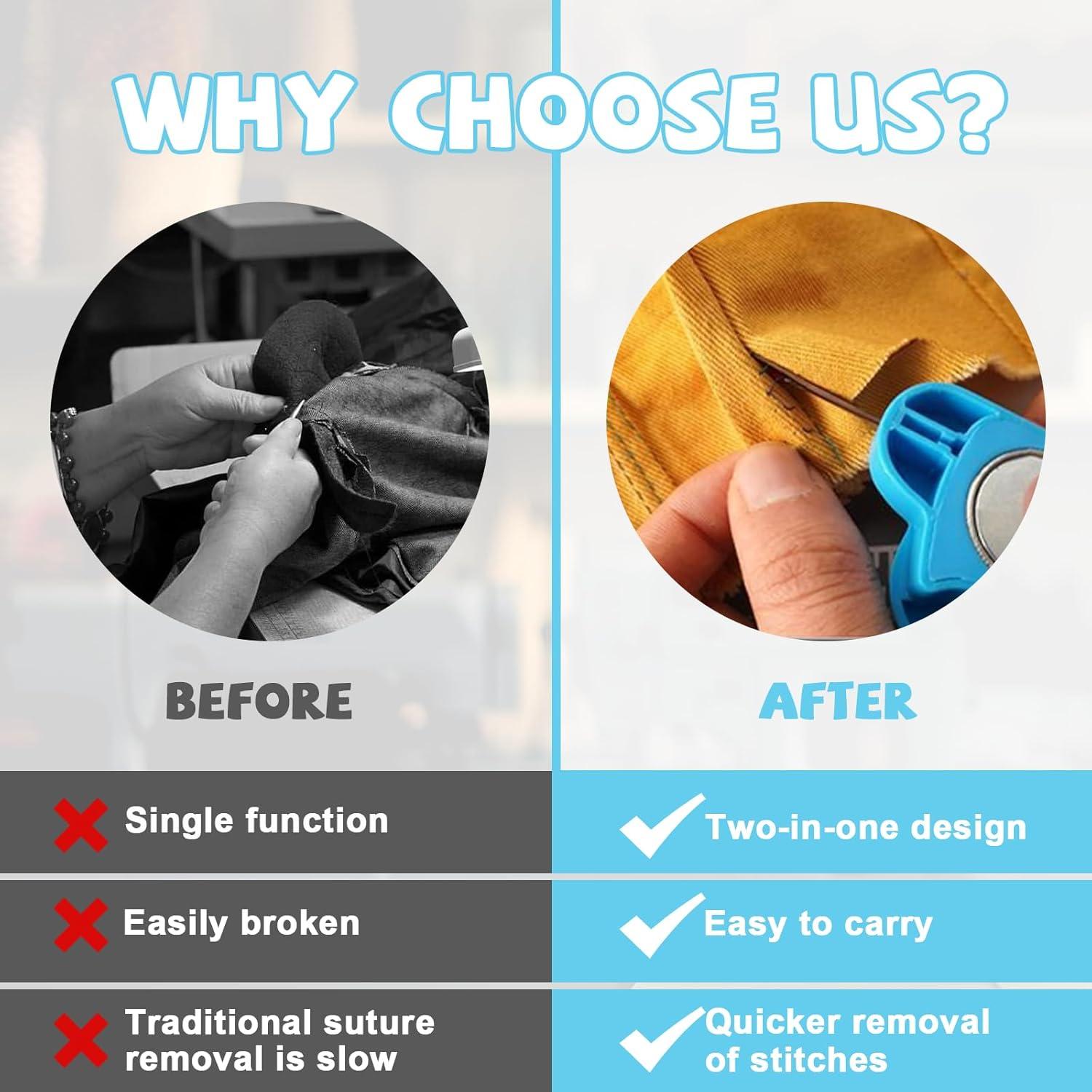 Guía de Costura Magnética 2-en-1 Eastrpupira con Desgarrador