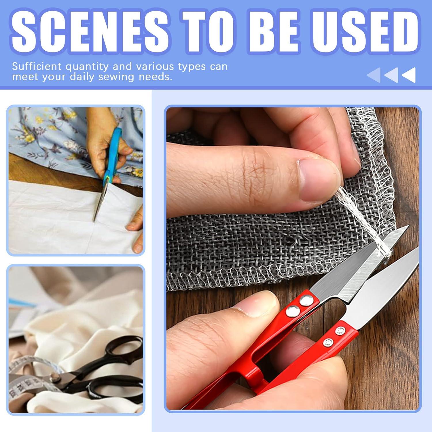 Kit de Costura Glarks 116 Piezas - Descosedores, Tiza, Tijeras, Clips