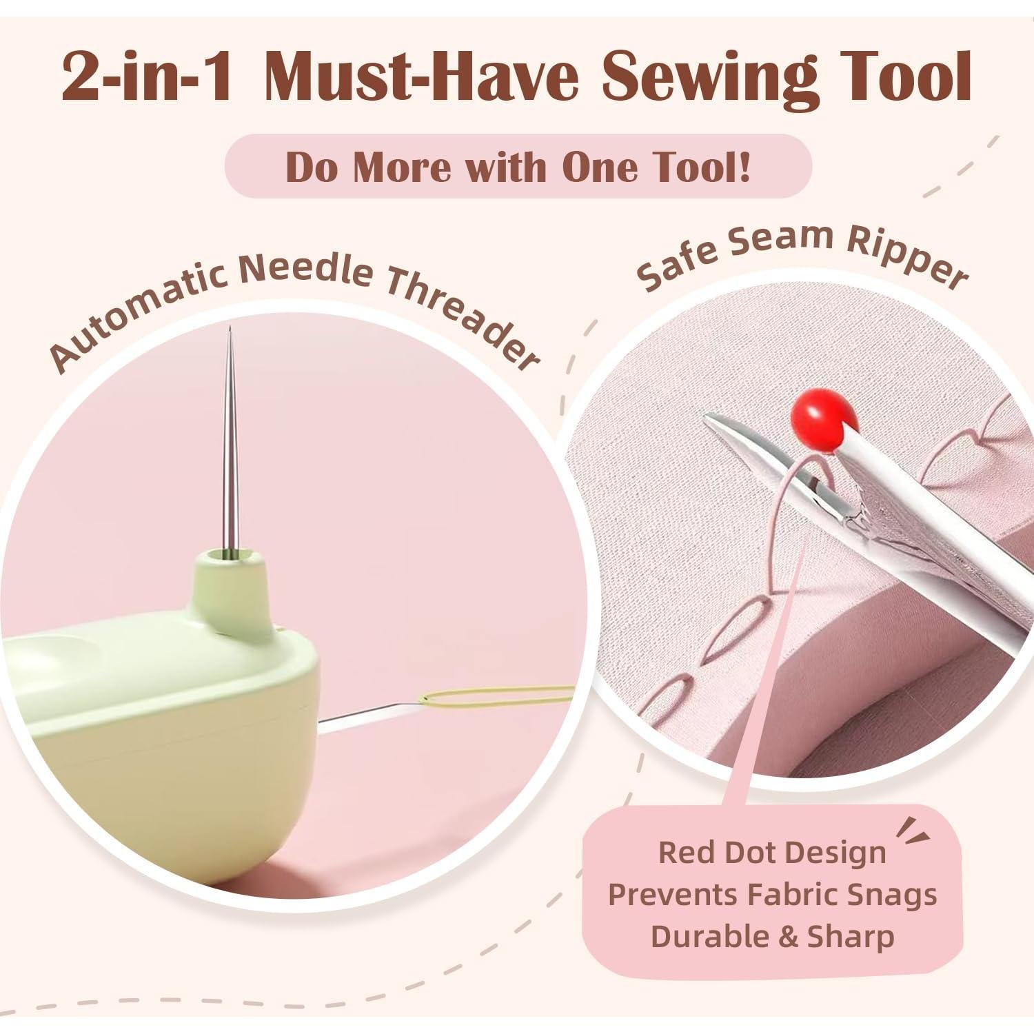 Juego de Enhebrador y Desgarrador de Costuras 2-en-1 YIWU