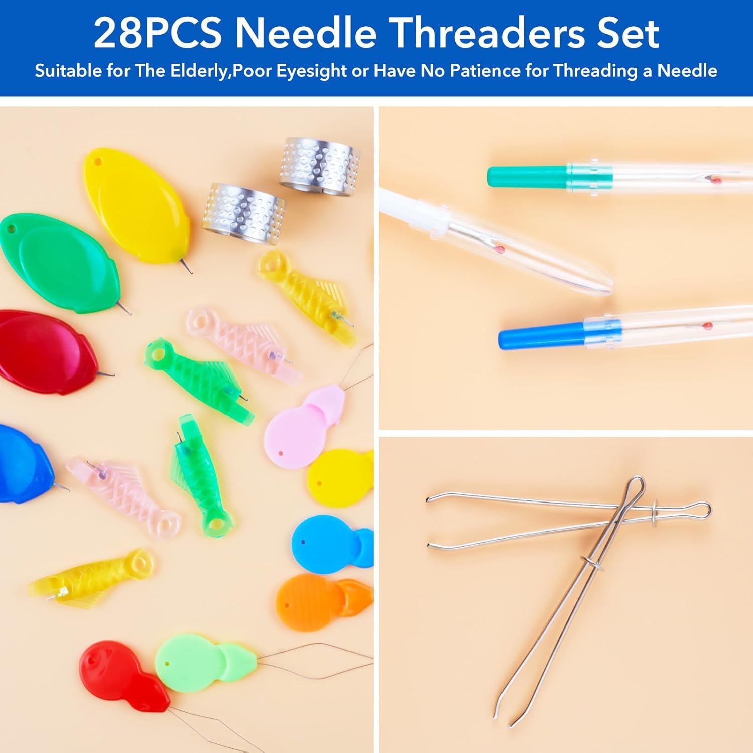 Set de Hilos de Aguja Domthent para Coser a Mano - 28 Piezas