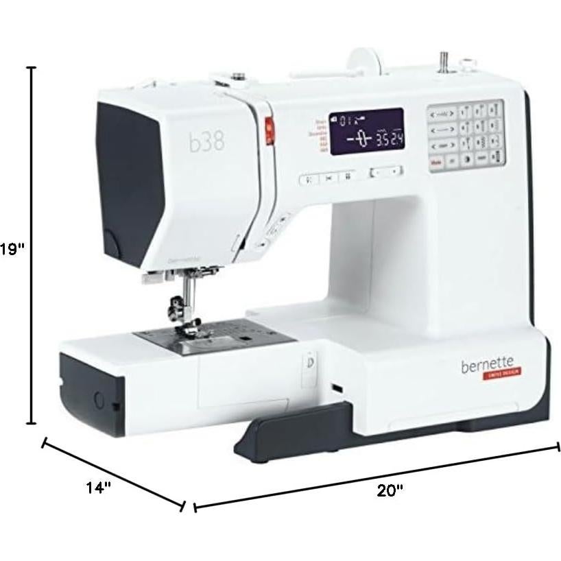 Máquina de Coser Computarizada Bernette B38 - 394 Puntadas, LCD