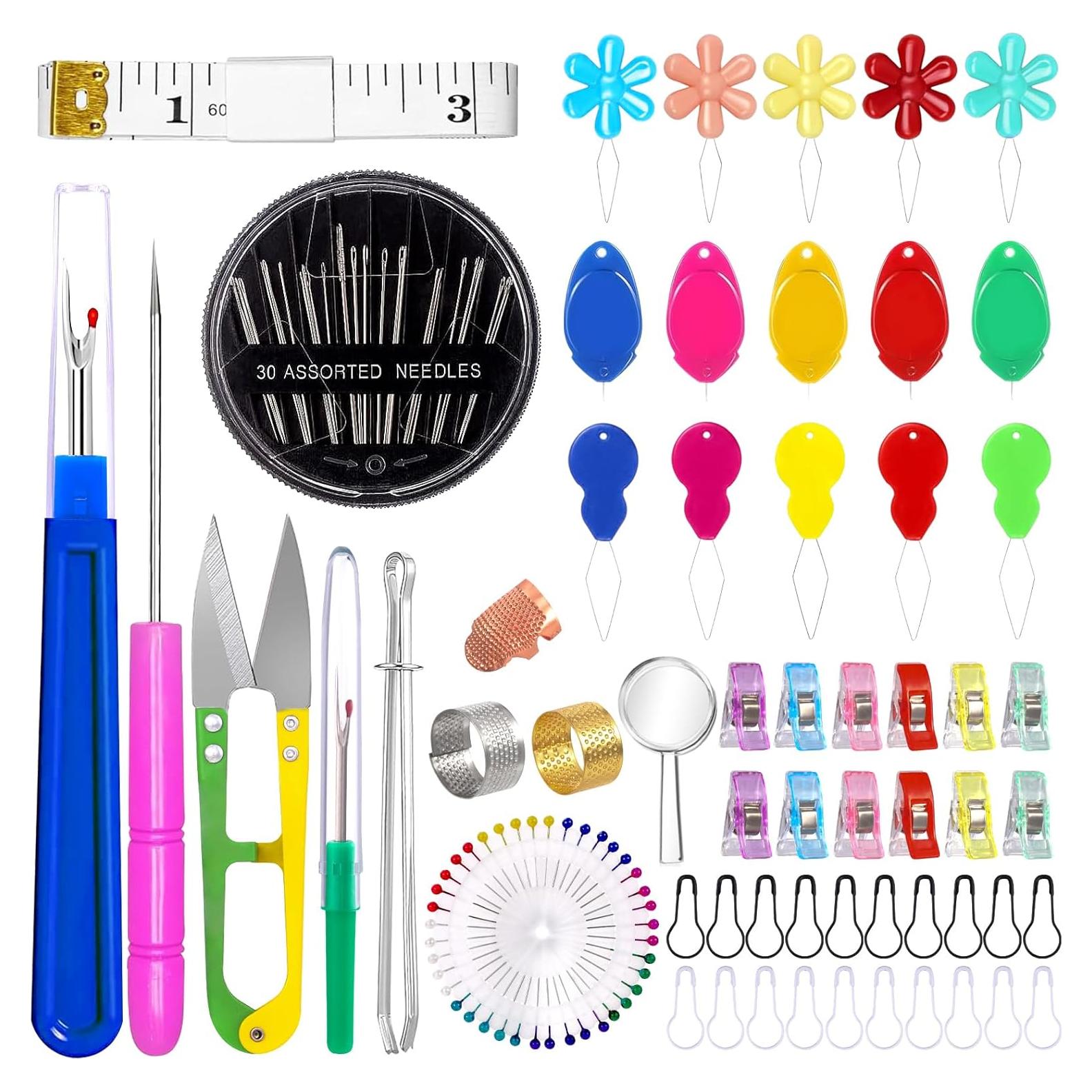 Kit de Costura Vellibring con 15 Enhebradores y 30 Agujas