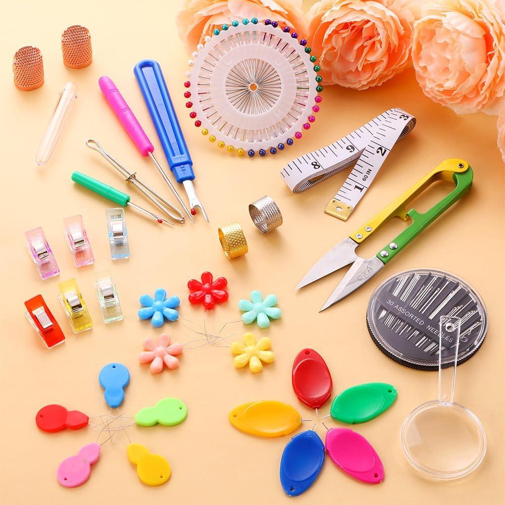 Kit de Costura Vellibring con 15 Enhebradores y 30 Agujas